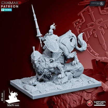 The Human Empire Demi-Gripphin Knights | 28mm Heroic-Scale Fantasy Cavalry Miniatures