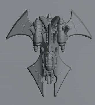 Cursed Elves Fleet Scale Fighters | Space Fleet Scale Sci-Fi Miniatures