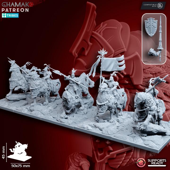 The Human Empire Demi-Gripphin Knights | 28mm Heroic-Scale Fantasy Cavalry Miniatures