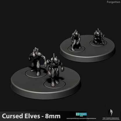 Cursed Elves Royal Court | 8mm Epic Scale Sci-Fi Infantry Miniatures