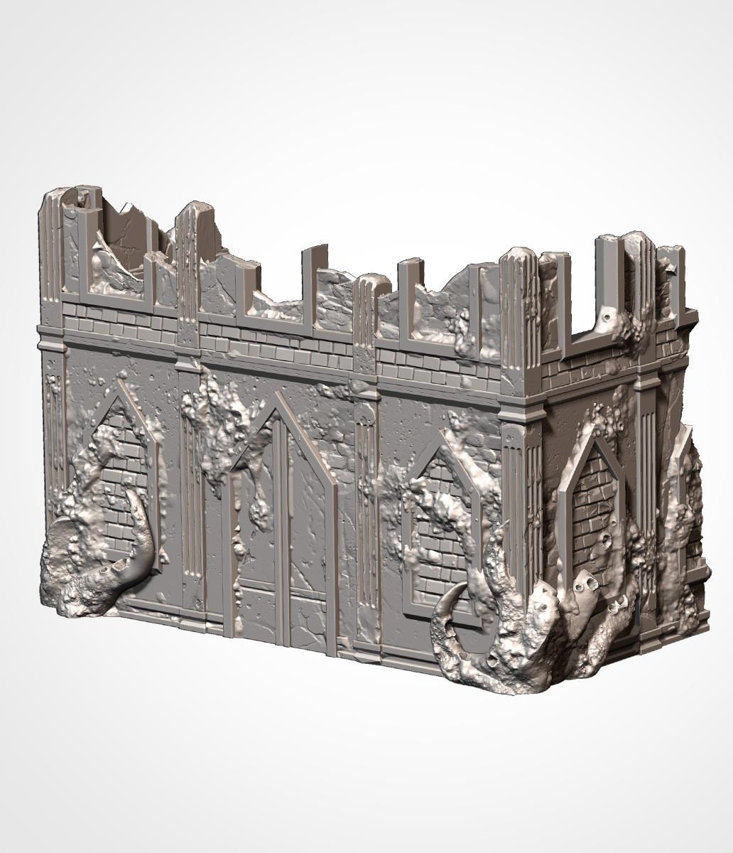 Infected Ruins | 32/28mm Wargaming Scenery and Miniature Terrain