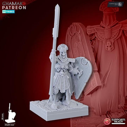Undead Pharaohs Pyramid Guards | 28mm Heroic-Scale Fantasy Infantry Miniatures