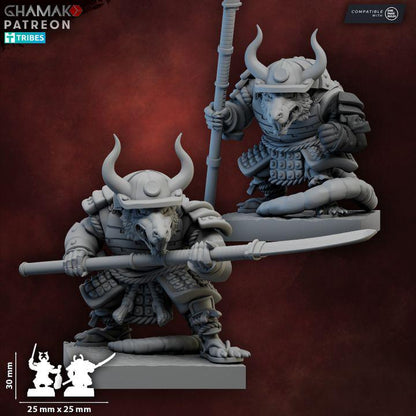 Ratmen Warriors | 28mm Heroic-Scale Fantasy Infantry Miniatures
