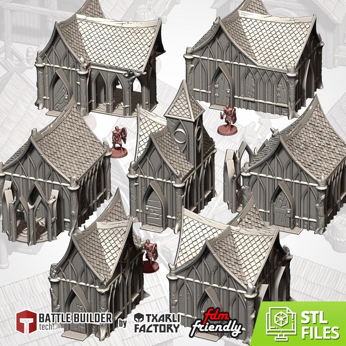 Wood Elf Village | 32/28mm Wargaming Scenery and Miniature Terrain
