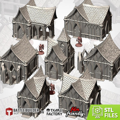 Wood Elf Village | 32/28mm Wargaming Scenery and Miniature Terrain