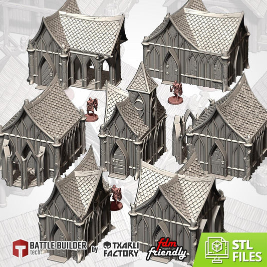 Wood Elf Village | 32/28mm Wargaming Scenery and Miniature Terrain