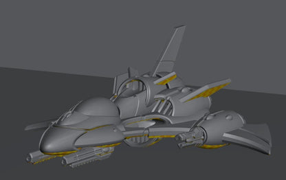 Tech Elves Fighters | 8mm Epic Scale Sci-Fi Vehicle Miniatures