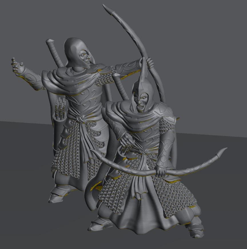 Oathbreaker Elven Warriors | 28mm Scale Fantasy Infantry Miniatures