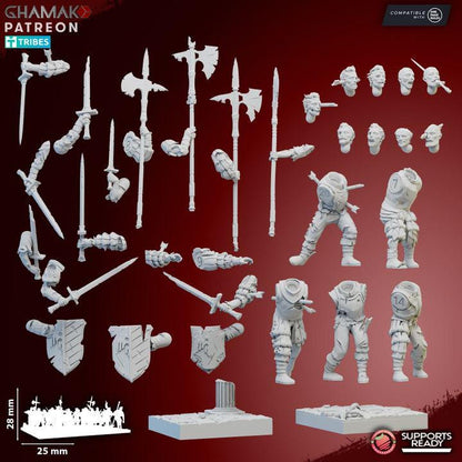 Vampire Imperial Zombies | 28mm Heroic-Scale Fantasy Infantry Miniatures