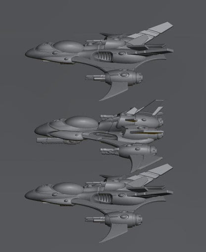 Tech Elves Fighters | 8mm Epic Scale Sci-Fi Vehicle Miniatures