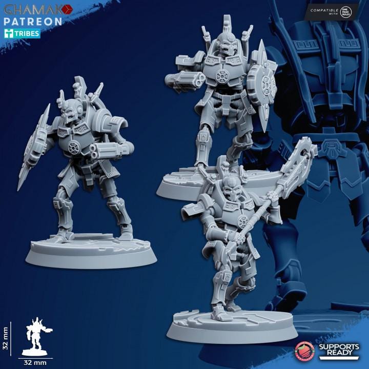 Undying Void Centurion | 32/28mm Heroic-Scale Sci-Fi Infantry Miniatures
