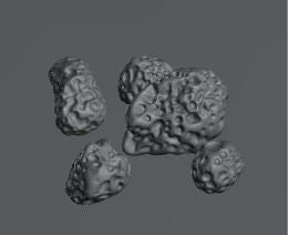 Fleet Scale Asteroids | Space Fleet Scale Sci-Fi Miniatures