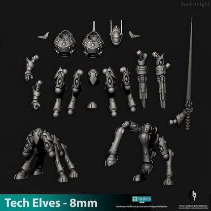 Tech Elves Void Knight | 8mm Epic Scale Sci-Fi Titan Miniature