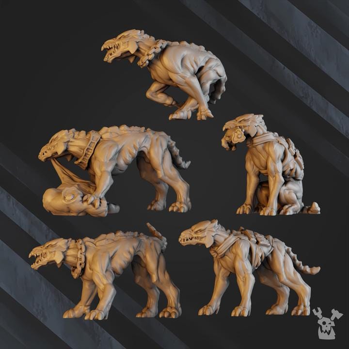 Midnight Sun Covenant Anunnaki Tribe Watchdogs | 32/28mm Heroic-Scale Sci-Fi Infantry Miniatures