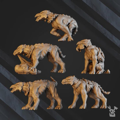 Midnight Sun Covenant Anunnaki Tribe Watchdogs | 32/28mm Heroic-Scale Sci-Fi Infantry Miniatures