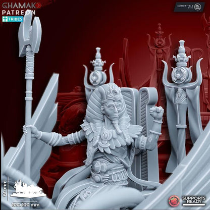 Undead Pharaohs Heroes | 28mm Heroic-Scale Fantasy Infantry Miniatures