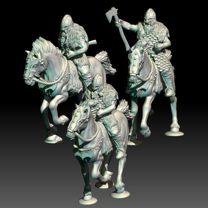 Savage Hillmen Elite Riders | 28mm Scale Fantasy Cavalry Miniatures