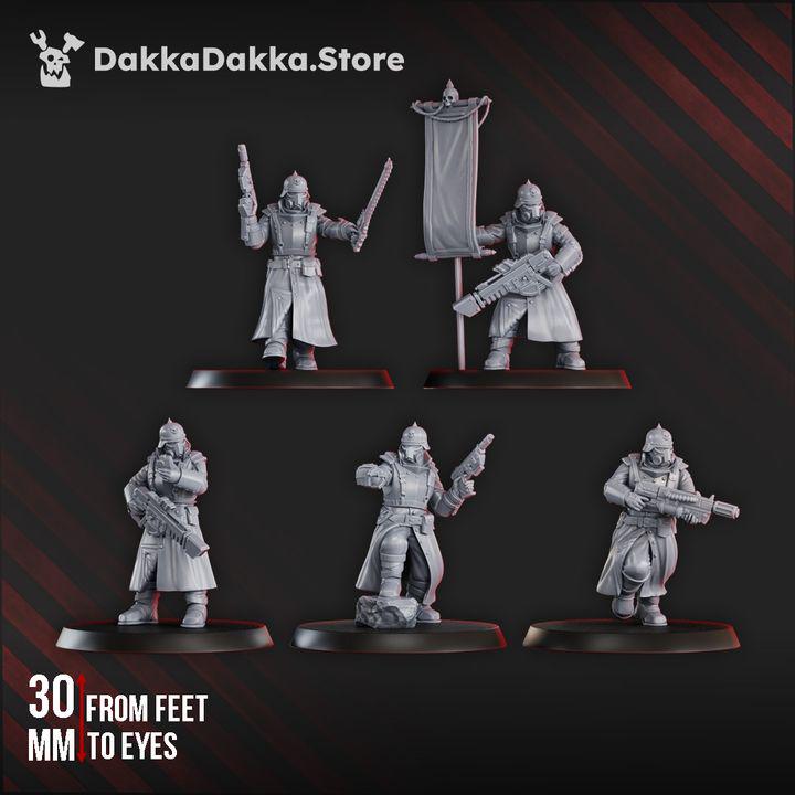 Guard Lead Detachment | 32/28mm Heroic-Scale Sci-Fi Infantry