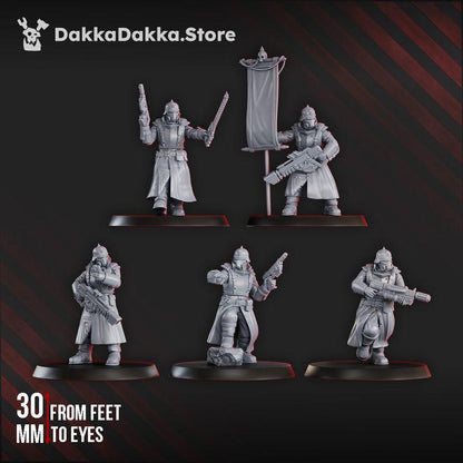 Guard Lead Detachment | 32/28mm Heroic-Scale Sci-Fi Infantry