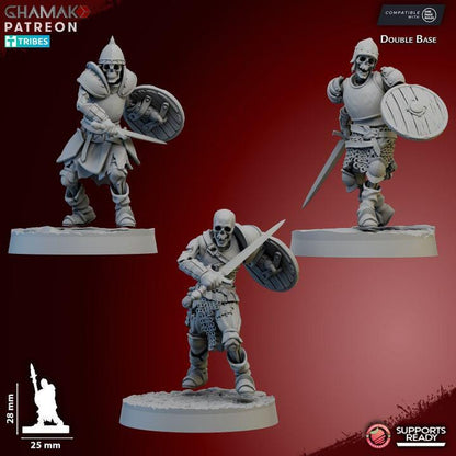 Vampire Skeletal Guard | 28mm Heroic-Scale Fantasy Infantry Miniatures