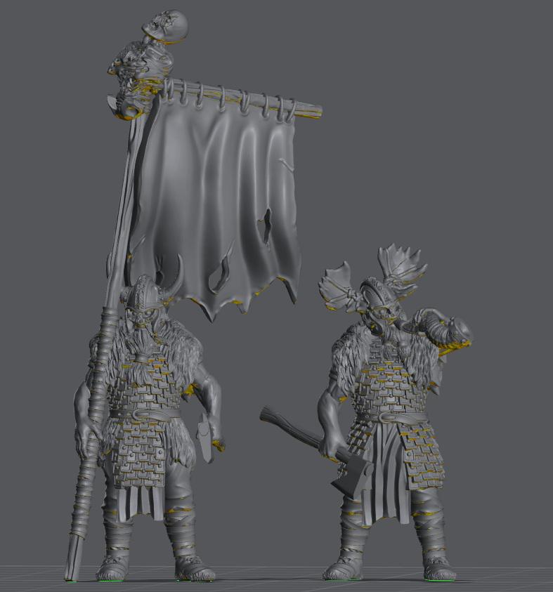 Savage Hillmen Command | 28mm Scale Fantasy Infantry Miniatures