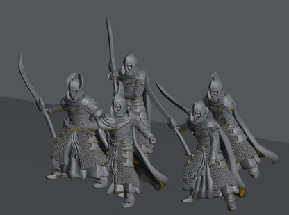 Oathbreaker Elven Warriors | 28mm Scale Fantasy Infantry Miniatures