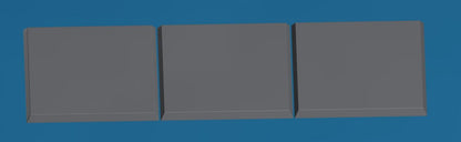 PLA Square Miniature Bases | 32/28mm Square Bases for Fantasy Wargaming
