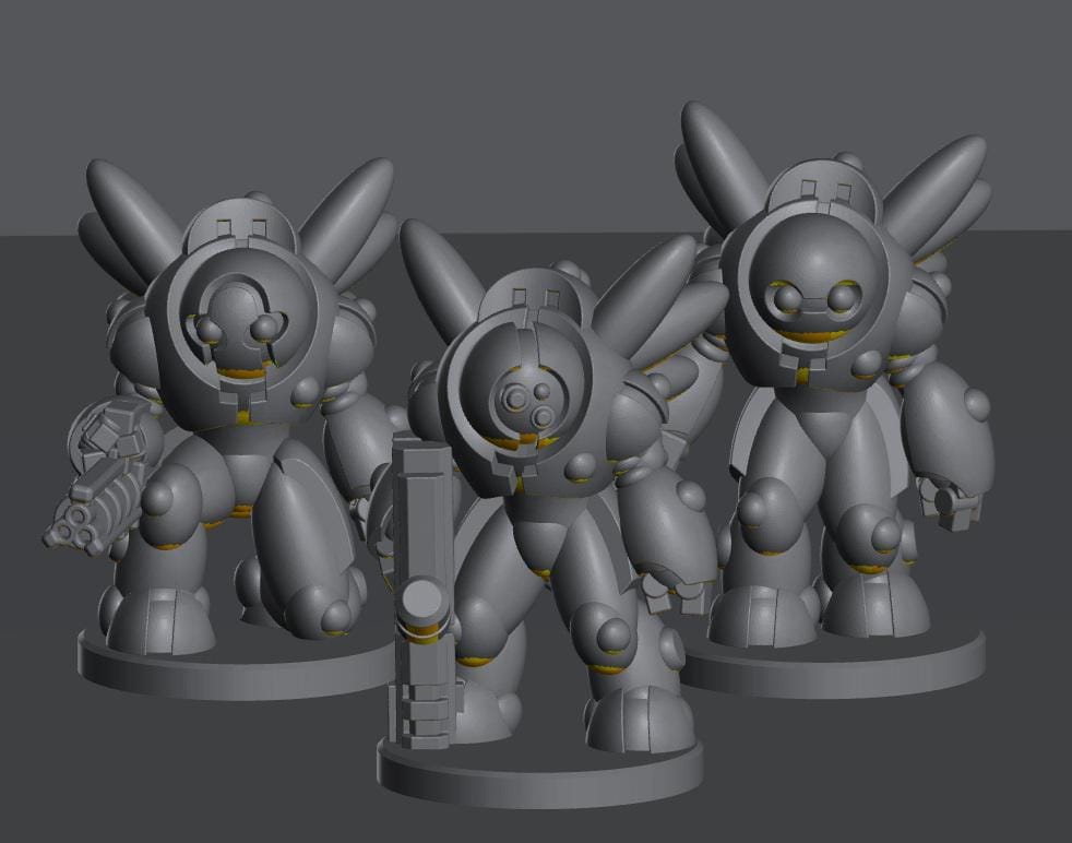 Skyborn Ghost Suits | 8mm Epic Scale Sci-Fi Infantry Miniatures