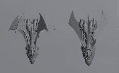Tech Elves Fleet Scale Cruiser | Space Fleet Scale Sci-Fi Miniatures