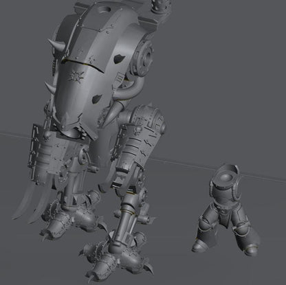 Corrupted Knight | 32/28mm Heroic-Scale Sci-Fi War Engine