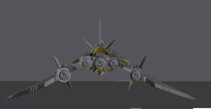 Cursed Elves Aerial Bomber | 8mm Epic Scale Sci-Fi Vehicle Miniatures