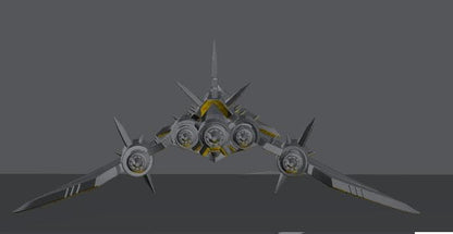 Cursed Elves Aerial Bomber | 8mm Epic Scale Sci-Fi Vehicle Miniatures