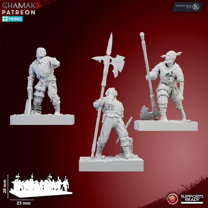 Vampire Imperial Zombies | 28mm Heroic-Scale Fantasy Infantry Miniatures