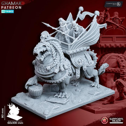 Undead Pharaohs Sphinx | 28mm Heroic-Scale Fantasy Monster Miniatures