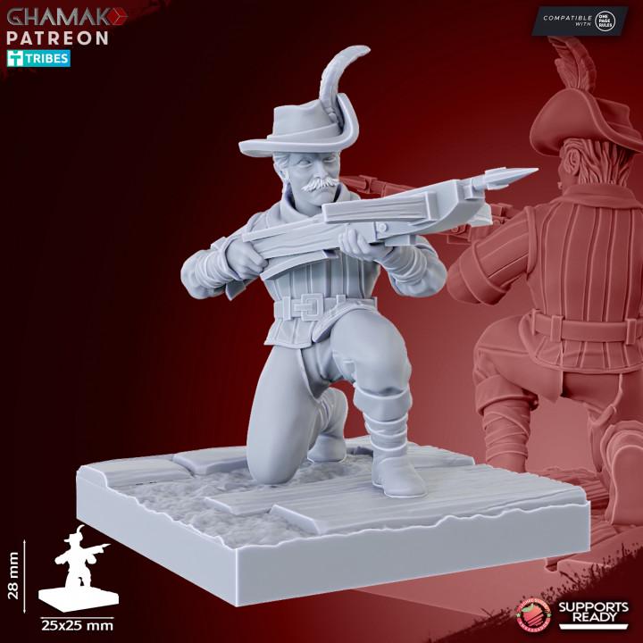 The Human Empire Ranged Infantrymen | 28mm Heroic-Scale Fantasy Infantry Miniatures