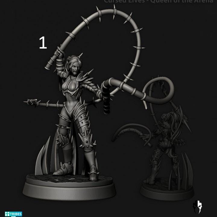 Cursed Elves Heroes | 32/28mm Heroic-Scale Sci-Fi Infantry Miniatures