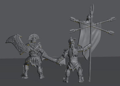 Orc Command | 28mm Scale Fantasy Infantry Miniatures