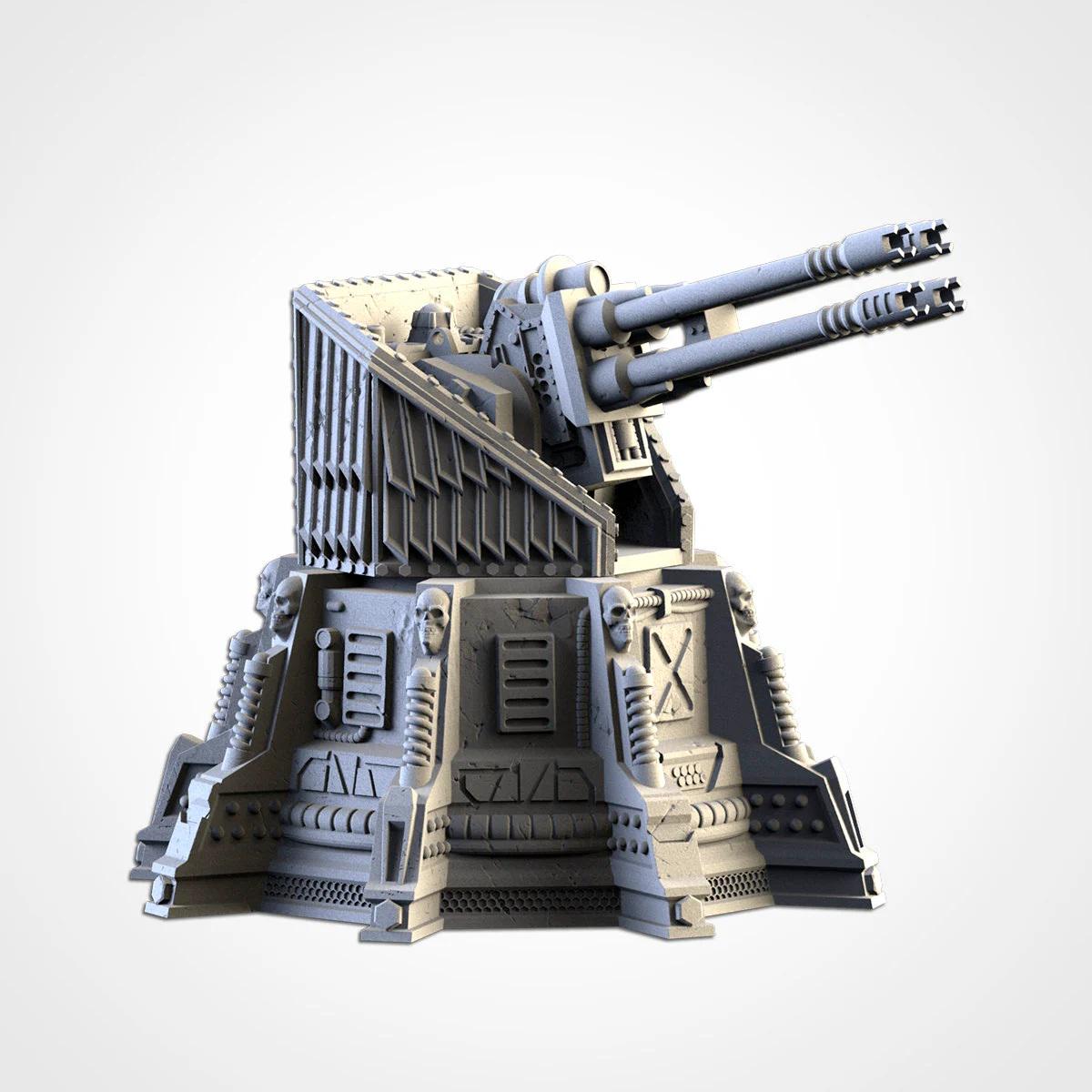 Sci Fi Defense Turret | 32/28mm Wargaming Scenery and Miniature Terrain