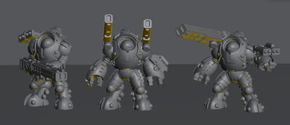 Skyborn Heavy Battlesuits | 8mm Epic Scale Sci-Fi Walker Miniature