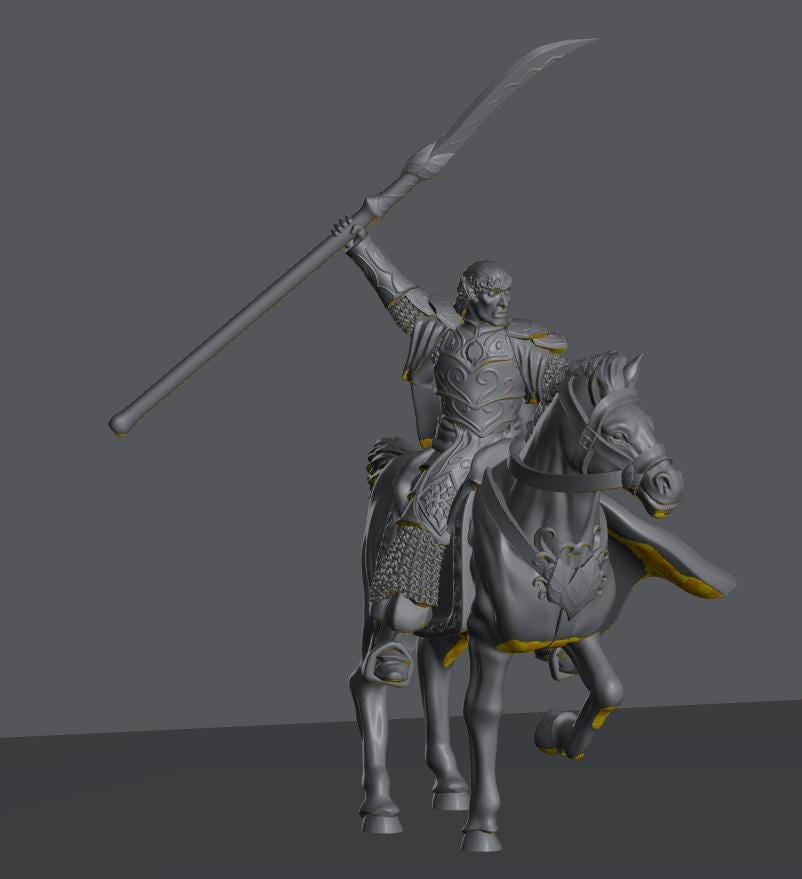 Oathbreaker Elven King | 28mm Scale Fantasy Infantry Miniatures