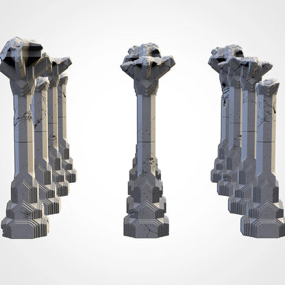 Dwarven Columns | 32/28mm Wargaming Scenery and Miniature Terrain