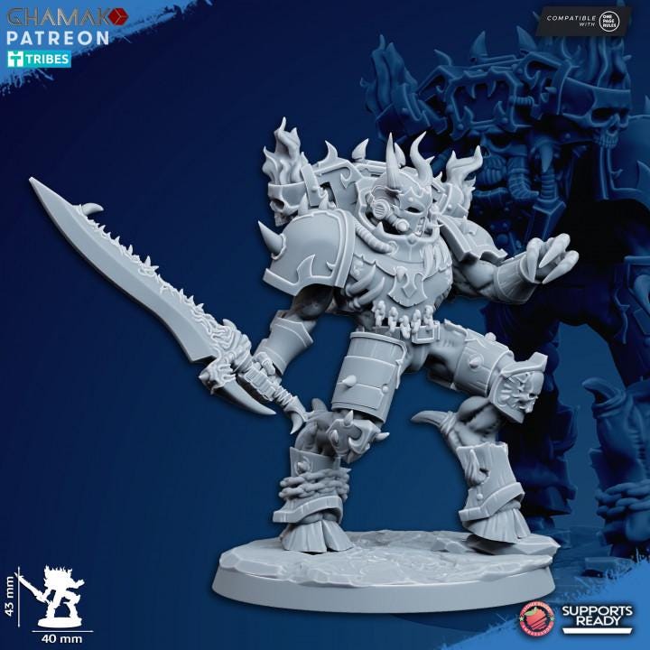 Heretic Corrupted Militum | 32/28mm Heroic-Scale Sci-Fi Heavy Power Armour Infantry