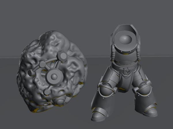Fleet Scale Asteroid Base | Space Fleet Scale Sci-Fi Miniatures