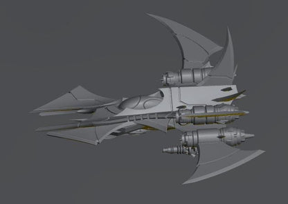 Cursed Elves Fighters | 8mm Epic Scale Sci-Fi Vehicle Miniatures