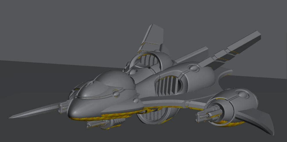 Tech Elves Fighters | 8mm Epic Scale Sci-Fi Vehicle Miniatures