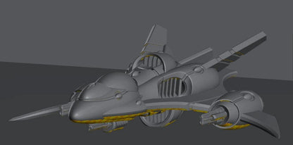 Tech Elves Fighters | 8mm Epic Scale Sci-Fi Vehicle Miniatures