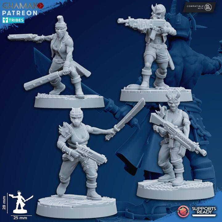 Heretic Cultists | 32/28mm Heroic-Scale Sci-Fi Infantry