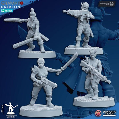 Heretic Cultists | 32/28mm Heroic-Scale Sci-Fi Infantry