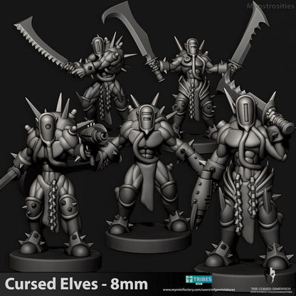 Cursed Elves Monstrosities | 8mm Epic Scale Sci-Fi Infantry Miniatures