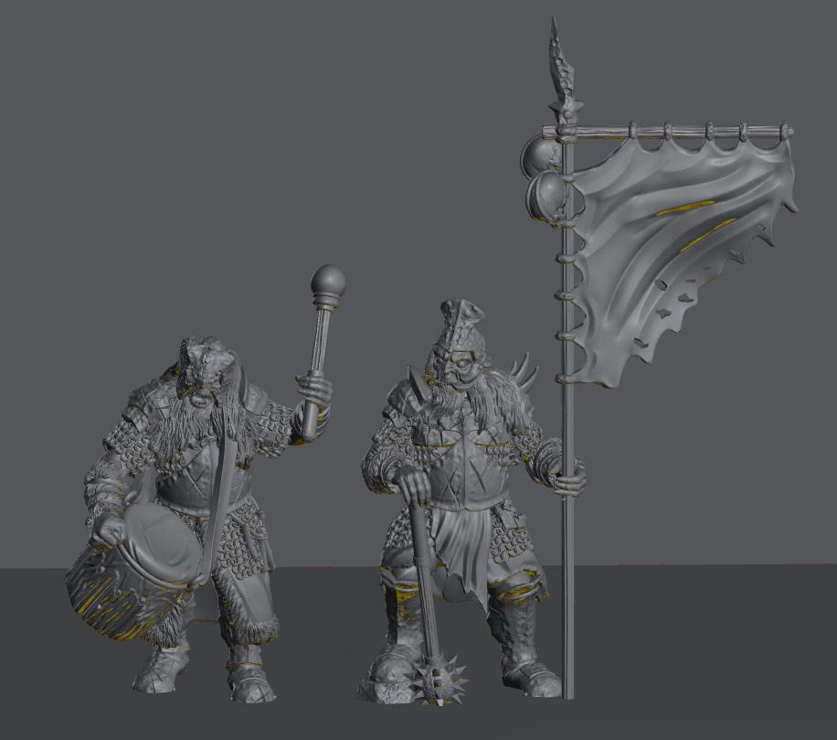 Orc Command | 28mm Scale Fantasy Infantry Miniatures